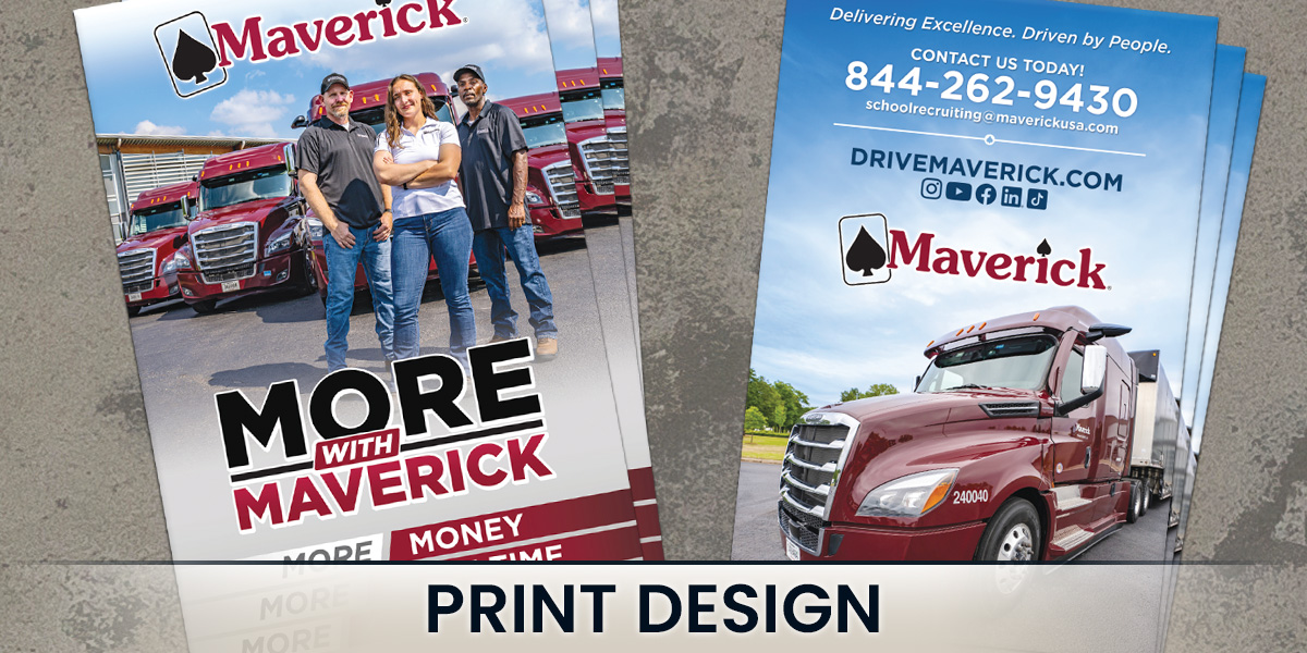 Graphic Design services for printed media at any size