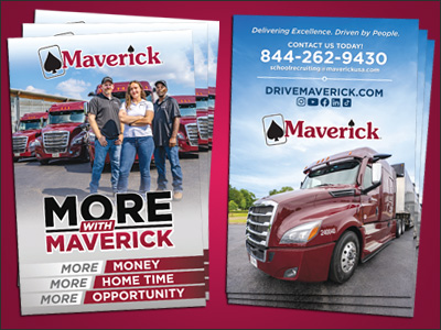 Booklet design for new driver recruitment