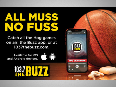 Magazine Ad art for 103.7 The Buzz