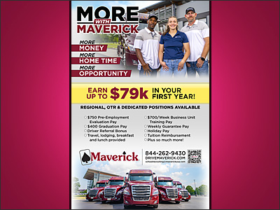 Full poster design for new driver recruitment